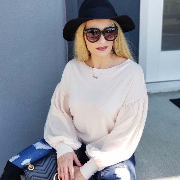 IT'S CALLED CHIC balloon sleeved Blouse - … - Picture 6 of 11